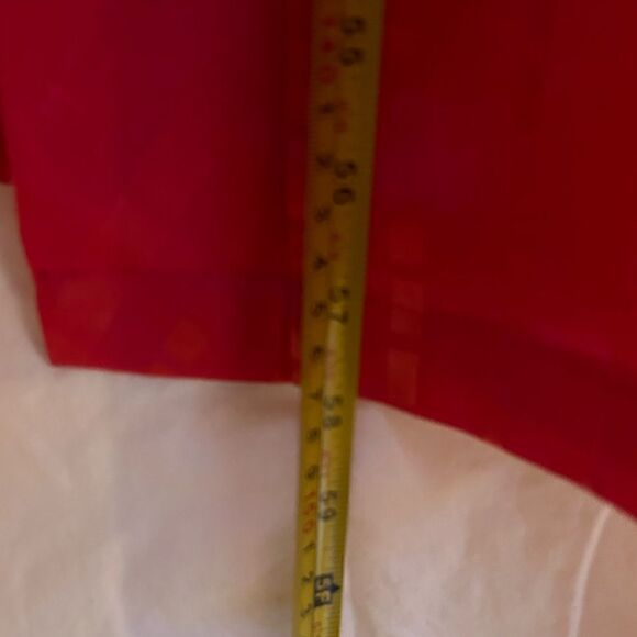 Miss Elaine fushia polyester satin feel robe EUC rope tie pockets Large - Picture 6 of 6